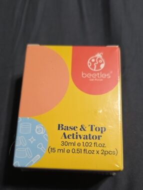 Beetles Base & Top Activator - Yellow/Peach Packaging